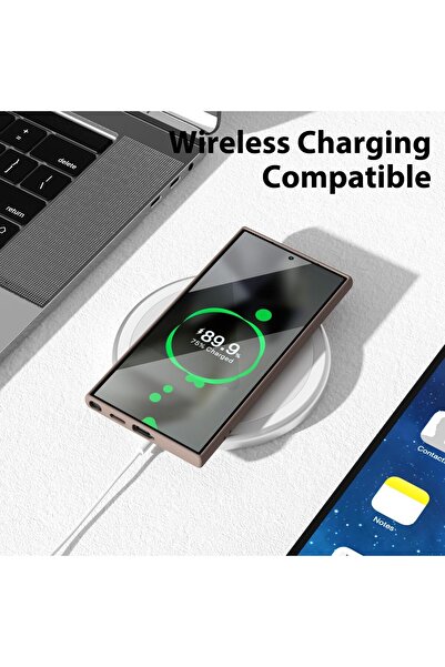 AWH Galaxy S24 Ultra Liquid Silicone Case, Soft Rubber Gel, Slim TPU Matte Design, Camera Cover