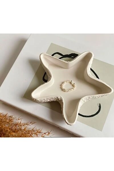 BCB Σετ 3 διακοσμητικών πιάτων κοσμημάτων White Sea Star