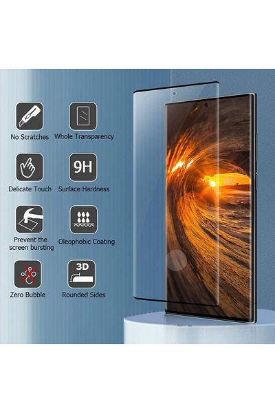 AWH [5-in-1] Samsung Galaxy S23 Ultra Case, 2 Lens Protectors + 2 HD Glass Screen Protectors