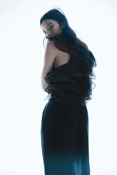 H&M Wide twill trousers