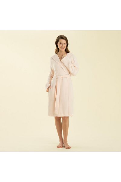 Chakra Armin Unisex Bathrobe Powder