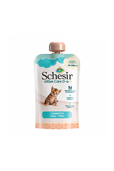 Schesir Sheba Kitten Care Tuna with Cream Cat Food 0-6 Months - 20*150g