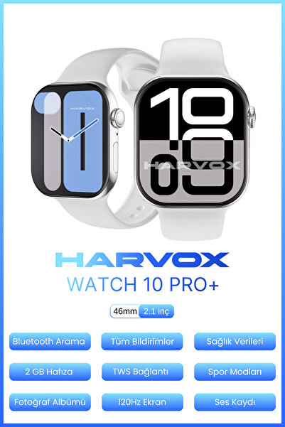 HARVOX Watch 10 Pro+ Akıllı Saat Iphone Ve Android Tüm Telefonlara Uyumlu