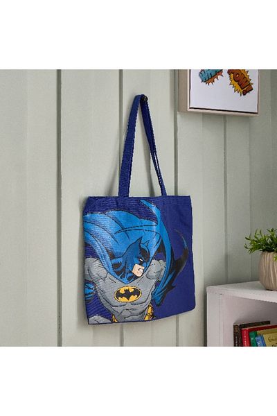 Home Box Batman Cotton Canvas Shopping Bag - 34x39 cm