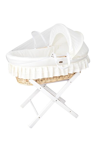 Fun Moment سرير سلة موسى للأطفال مع حامل قابل للطي