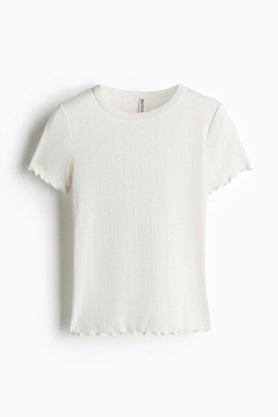 H&M تي شيرت بتفاصيل الأوفرلوك