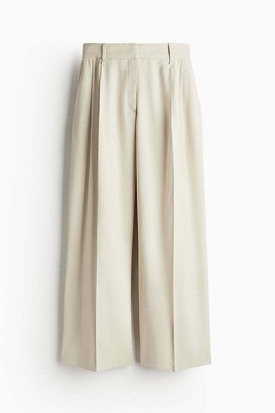 H&M Wide Tailored Trousers