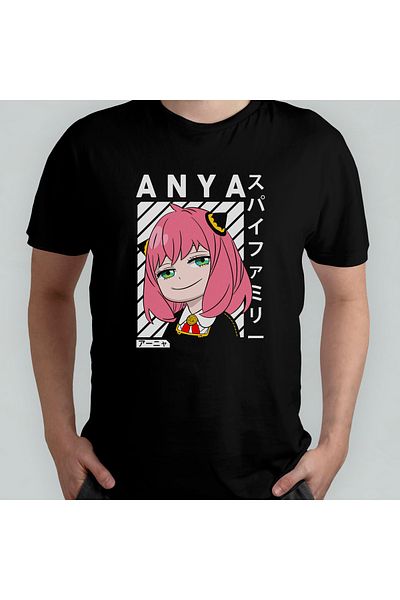 Pixxa Spy X Family Anya - Μπλουζάκι από 100% βαμβακερό λαιμόκοψη μοντέλο 2