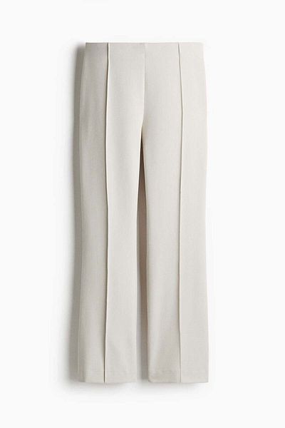 H&M Flared crease-leg trousers