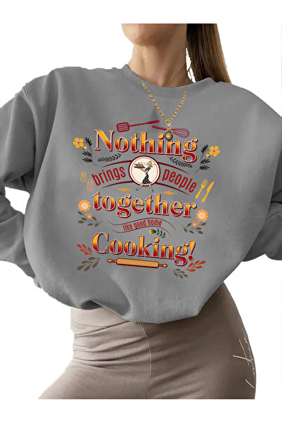 DogFish سويت شيرت رجالي باللون الرمادي للجنسين - رقبة دائرية، سميك ومرتفع، طب...