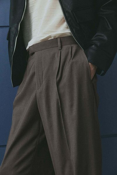 H&M Loose Fit Tailored Trousers