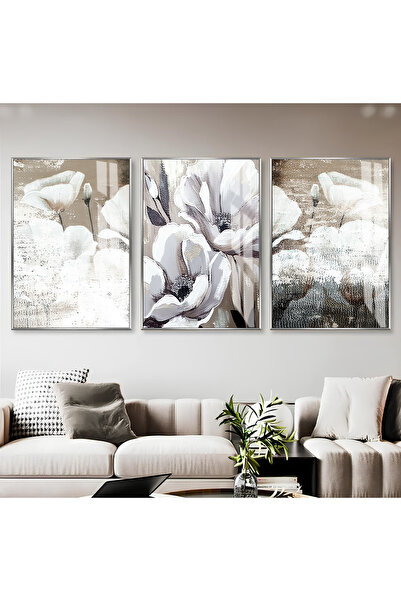 Harika bir ev Hari̇kabi̇rev | Soft White-Beige Antique Style Flower Combinati...
