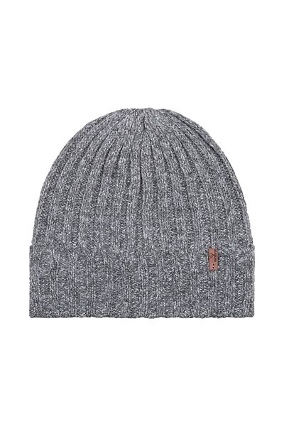 Nordbron Gray Logo Detailed Unisex Beret Acrylic - Winter Basic, Daily Use