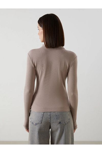 LC Waikiki Lcw Vision Polo Neck Textured Women's T-Shirt