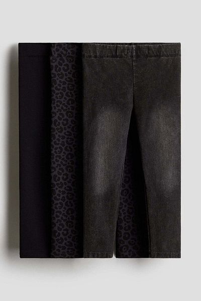 H&M 3-pack brushed-inside leggings