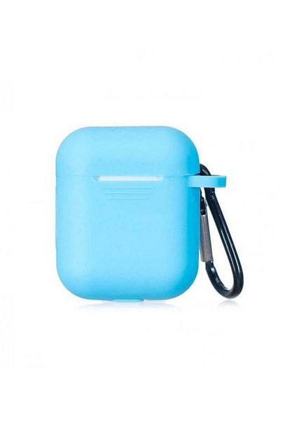 Generic AirPods Silicone Protective Case Cover with Safety Ring Sky BlueCoverUnbrand