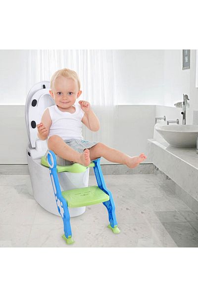 Eazy Kids مقعد تدريب على استخدام المرحاض قابل للطي - أخضر