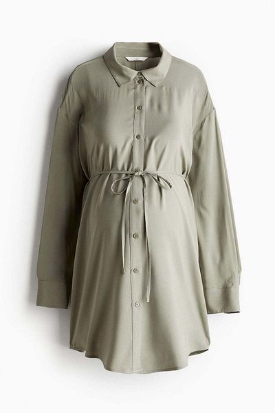 H&M MAMA Tie-belt shirt