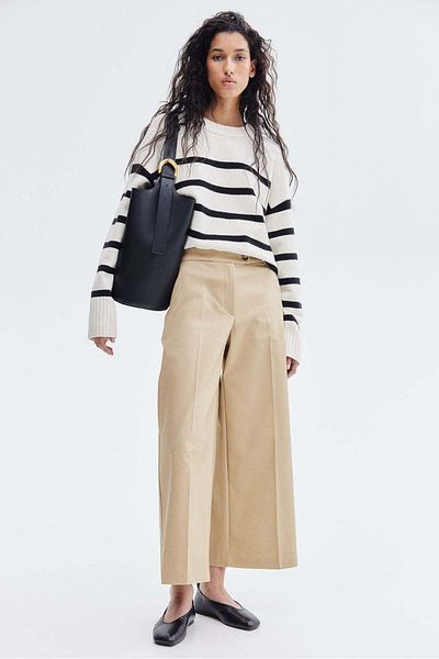 H&M Wide tailored trousers