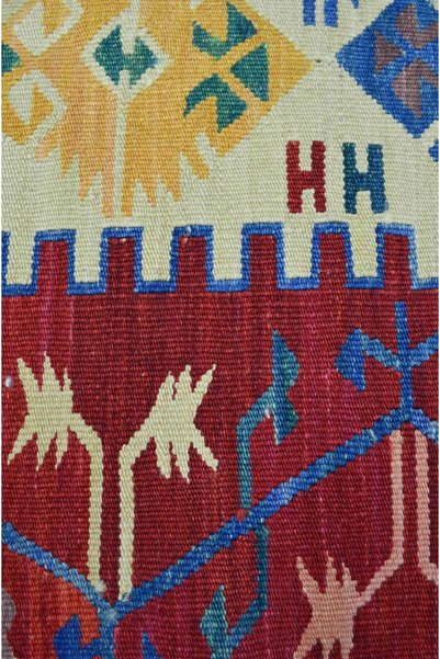Handmade Hand-Woven Colored Kirmen Wool and Natural Root Dye Rug 120X180 cm (2,16 m²)