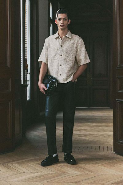 H&M Regular Fit Tweed shirt