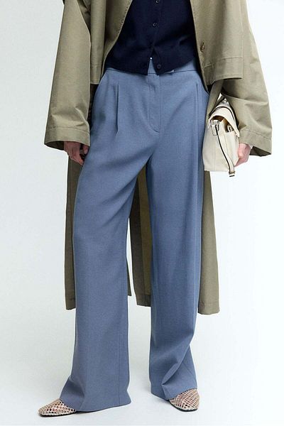 H&M Wide twill trousers