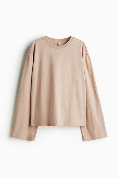 H&M Long-sleeved cotton top
