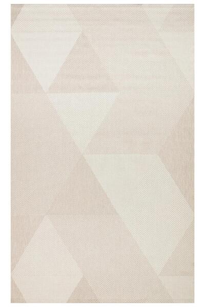 Venice Halı Mono Kilim 03 Bej Hasır Görünümlü Yıkanabilir Modern Kesme Kilim