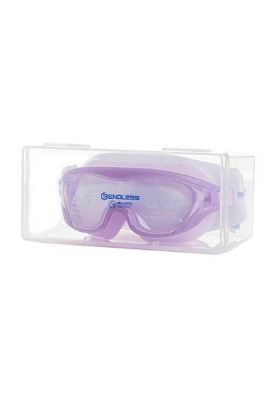 Endless Premium Swimming Goggle with Anti-Fog & UV Protection | Purple, Silicon | 180 Degree | Leak Proof