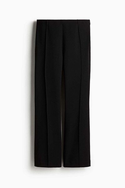 H&M Flared crease-leg trousers