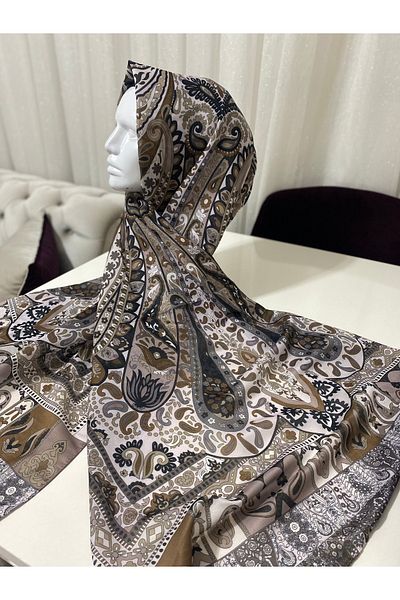 Butik Women's New Ethnic Pattern Cotton Silk Shawl