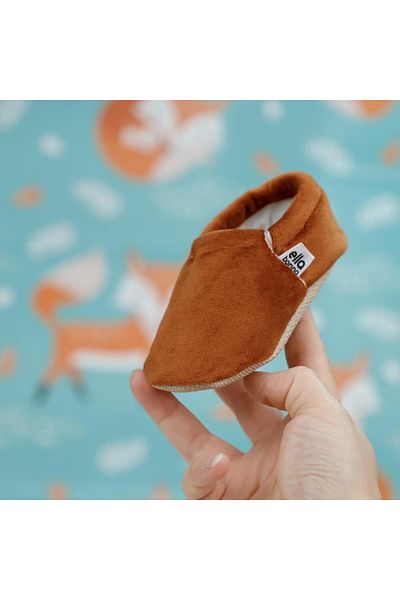Ella Bonna Velvet Baby Booties, Non-Slip Sole, Nursery Shoes Booties