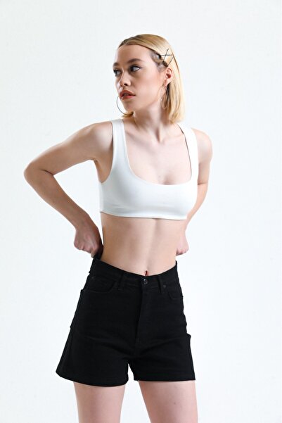 Pelin SİYAH KOT ŞORT