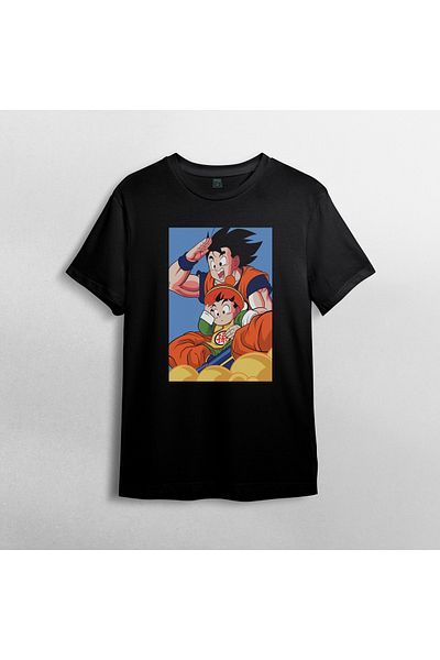 Pixxa Μπλουζάκι Dragon Ball Goku Crew Neck 100% βαμβακερό - Μοντέλο 4