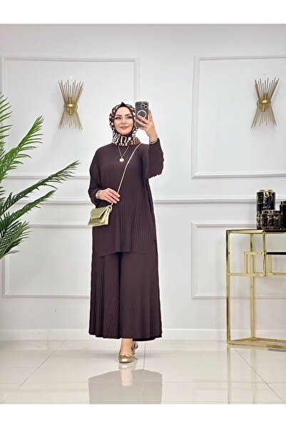 VALENS BOUTİQUE Skirt, Form-Fitting Pants and Tunic Hijab Set Ela