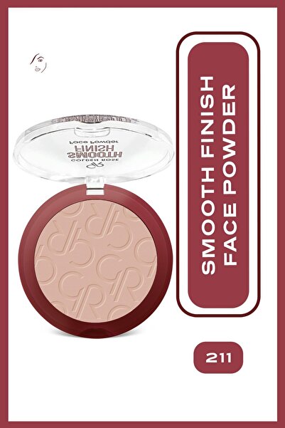 Golden Rose Smooth Finish Face Powder No: 211 - İpeksi Dokulu Sabitleyici Pudra