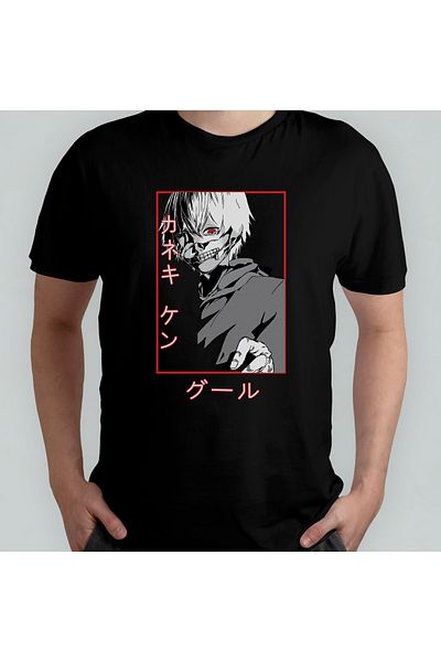 Pixxa Μπλουζάκι Tokyo Ghoul Crew Neck 100% βαμβακερό - Μοντέλο 11