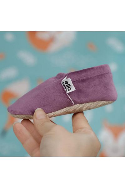 Ella Bonna Velvet Baby Booties, Non-Slip Sole, Nursery Shoes Booties