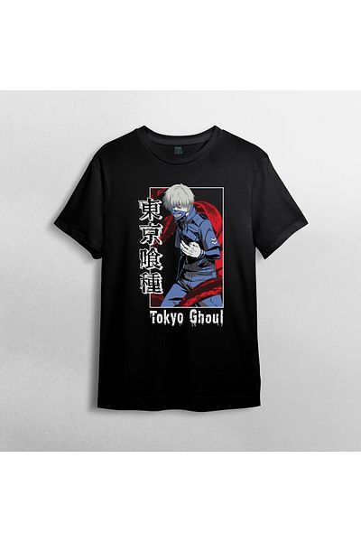 Pixxa Μπλουζάκι Tokyo Ghoul Crew Neck 100% βαμβακερό - Μοντέλο 4
