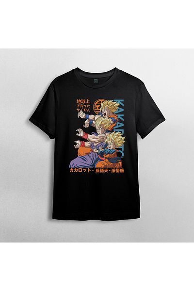Pixxa Μπλουζάκι Dragon Ball Goku Crew Neck 100% βαμβακερό - Μοντέλο 10