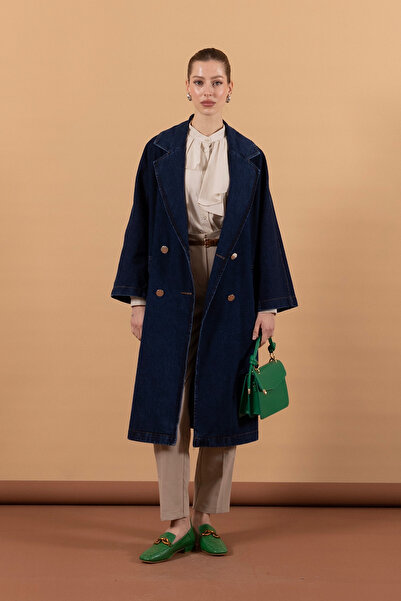 Stilife Синя довга джинсова куртка