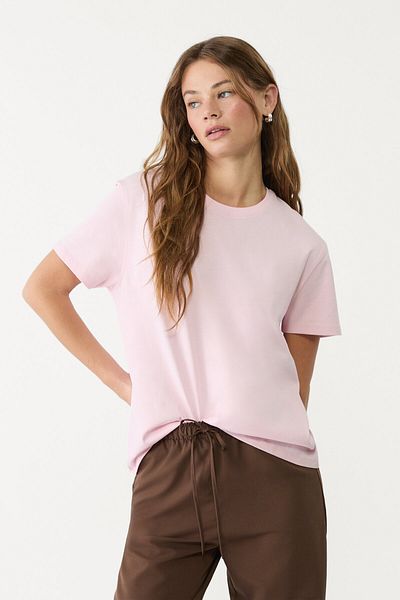 Stradivarius Heavy cotton boxy fit T-shirt