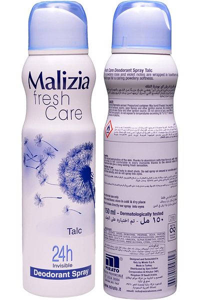 Malizia Fresh Care Talc Deodorant Spray 150 ml