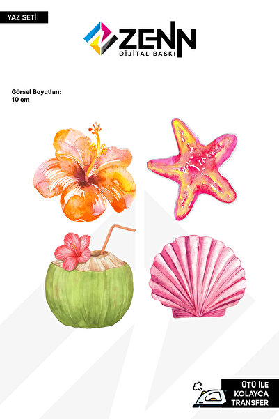 zenn dijital Yaz Seti Ütü İle Yapışan Dtf Baskı