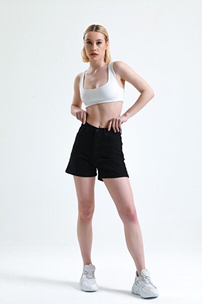 Pelin SİYAH KOT ŞORT