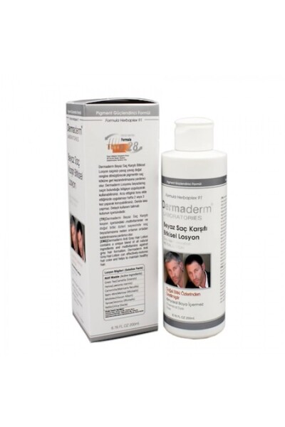 DermaDerm Beyaz Saç Karşıtı Bitkisel Losyon 200 ml