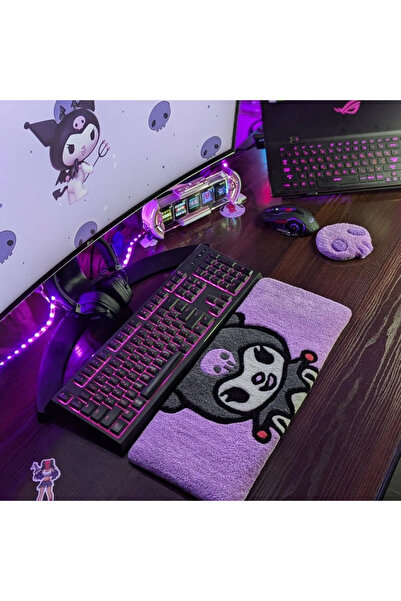 Juji Art Studio Cartoon Anime Klavye Halısı - Kişiye Özel Klavye Destek Halısı - Mouse Pad - El Dokuması Halı