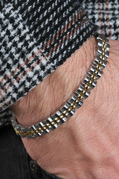 Jack Ferrero Men's Vip Steel Color Bracelet