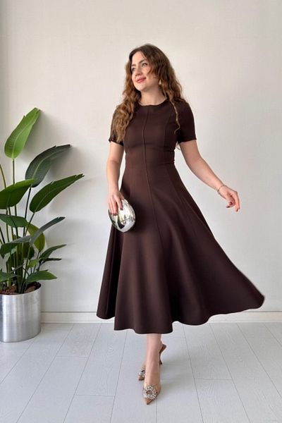 MOZENA Maxi Dress with Handles