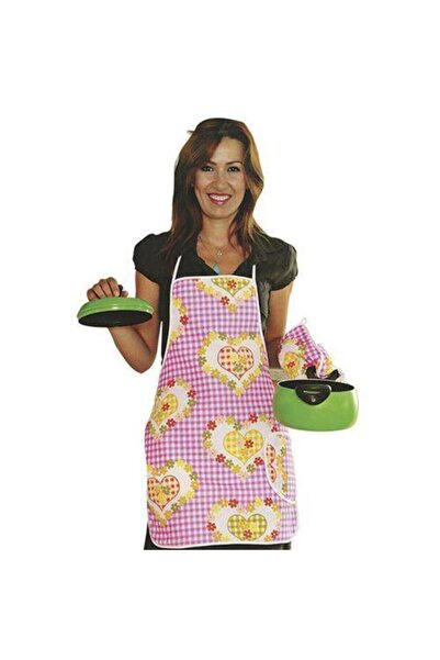 FırsatVar Su Geçirmez Bulaşık Yıkama Önlüğü Fırın Eldiveni Tutacak Seti